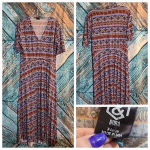 Agnes & Dora XL Multicolor‎ super soft maxi dress